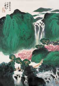 华拓 山水 镜心